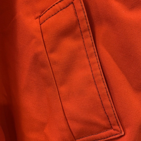 !!!SOLD!!! Vintage 1970s Girls Red Coat with Detachable Button Hood w Drawstring - Picture 8 of 12